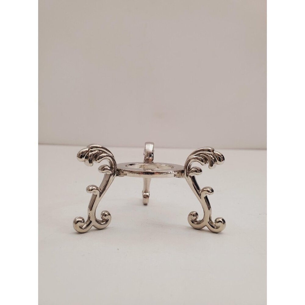 metal display stand for egg, mineral, orb or crystal ball, egg stand, crystal